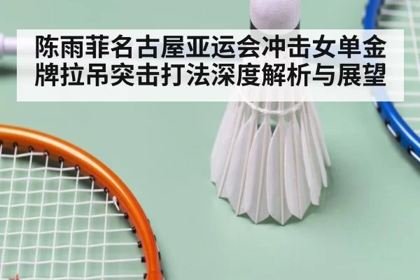 陈雨菲名古屋亚运会冲击女单金牌拉吊突击打法深度解析与展望
